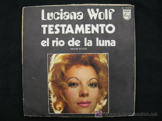 Discos de vinilo: LUCIANA WOLF  MOON RIVER - Foto 1