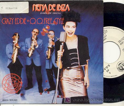 Disques de vinyle: SINGLE PROMO  45 RPM / NENA DE IBIZA / GRAZY EDDIE /// EDITADO POR BLANCO Y NEGRO ///NUEVO