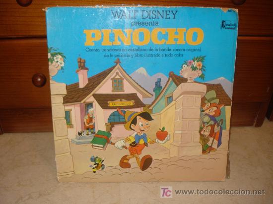 Discos de vinilo: WALT DISNEY PRESENTA PINOCHO - Foto 1