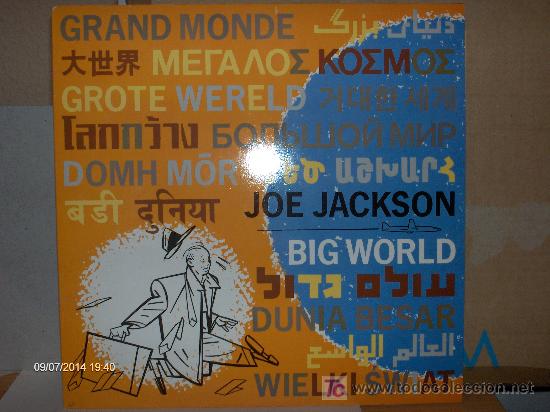 Discos de vinilo: JOE JACKSON ----- BIG WORLD - Foto 1