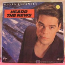 Discos de vinilo: DAVID JOHANSEN ( HEARD THE NEWS - IN MY OWN TIME ) 1984 SINGLE 45. Lote 6943181