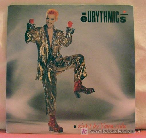 Discos de vinilo: EURYTHMICS   ( RIGHT BY YOUR SIDE     2 VERSIONES )    1983   SINGLE 45 - Foto 1