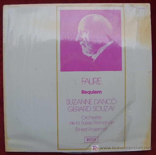 Discos de vinilo: DECCA 14.038 - FAURE - REQUIEM - ANSERMET - Foto 1