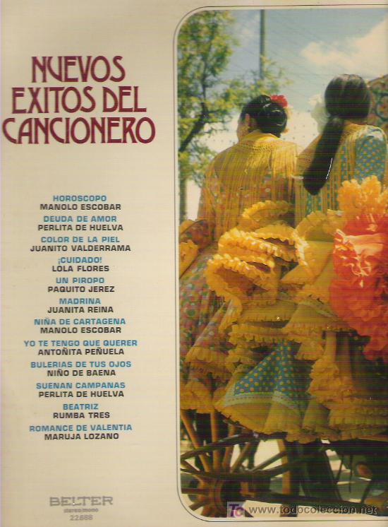 Discos de vinilo: NUEVOS EXITOS DEL CANCIONERO *** EN BELTER 1972 - Foto 1