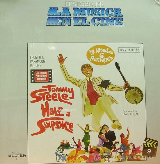 Discos de vinilo: BSO HALF A SIXPENCE - TOMMY STEELE LP BELTER 1982 - Foto 1