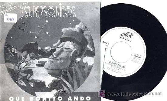 Discos de vinilo: SUPERSONICOS  single PROMO - Foto 1