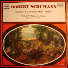 Discos de vinilo: LP - ROBERT SCHUMANN - SINFONIA Nº3 EN MI BEMOL MAYOR - RENANA - COLECCION RTVE - 1977. Lote 9174898