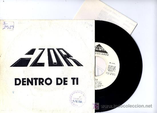 Disques de vinyle: AZOR single promo 1987 env&iacute;o incluido