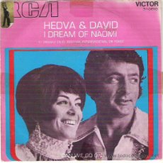 Discos de vinilo: HEDVA & DAVID *** 1ER PREMIO EN EL FESTIVAL INTERNACIONAL DE TOKIO *** I DREAM OF NAOMI ***1971 RARO