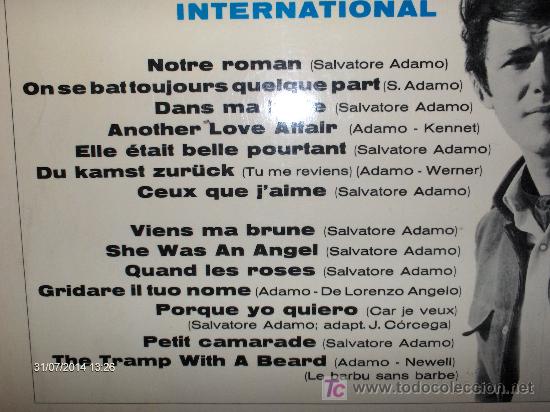 Discos de vinilo: ADAMO ----- INTERNATIONAL - Foto 2