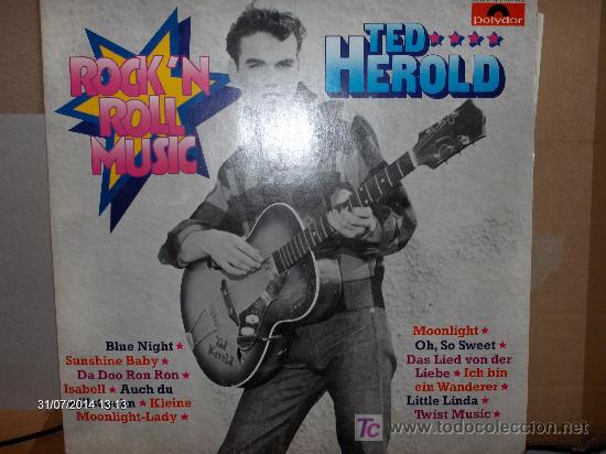 Discos de vinilo: TED HEROLD ----- ROCK&uml;N ROLL MUSIC - Foto 1