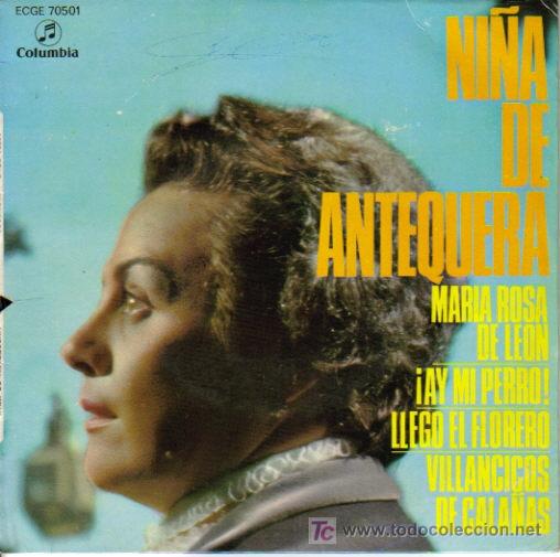 Discos de vinilo: NI&Ntilde;A DE ANTEQUERA-MARIA ROSA DE LEON + 3 EP VINILO RARO COLUMBIA 1958