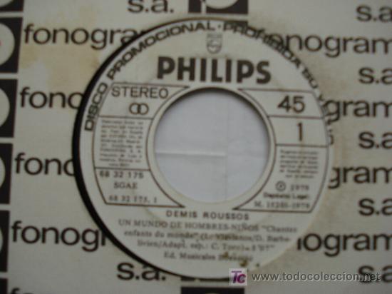 Discos de vinilo: DEMIS ROUSSOS / SINGLE PROMO - Foto 1