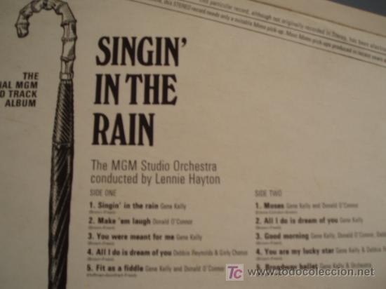 Discos de vinilo: RARO LP. SINGIN&acute; IN the rain. - Foto 2