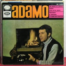 Discos de vinilo: ADAMO ( UNE MECHE DE CHEVEUX - LA COMPLAINTE DES ELUS - PRINCESSES ET BERGERES - SONNET...)EP45 1966. Lote 7454249