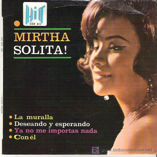 Discos de vinilo: MIRTHA- SOLITA ! ** LA MURALLA + 3 EP ***EN HIT 1966 - Foto 1