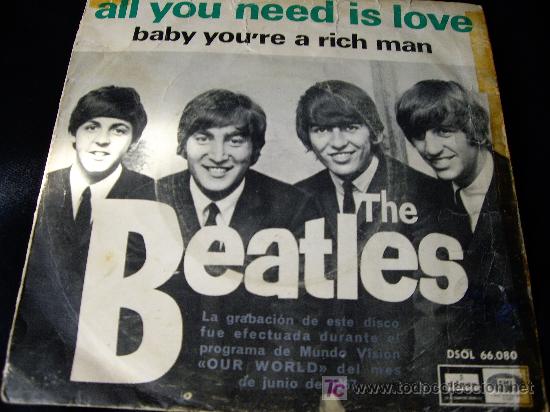 Discos de vinilo: BEATLES-ALL YOU NEED IS LOVE - Foto 1