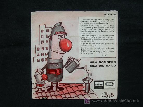 Discos de vinilo: GILA / GILA BOMBERO / GILA DISTRAIDO - Foto 1
