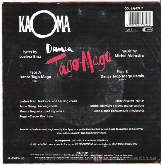 Discos de vinilo: KAOMA - DANCA / TAGO MAGO *** 1991 - Foto 2