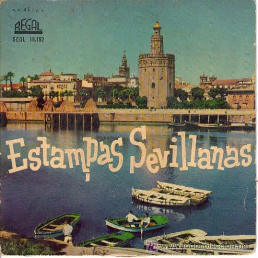Discos de vinilo: ESTAMPAS SEVILLANAS EP 1958 REGAL - Foto 1
