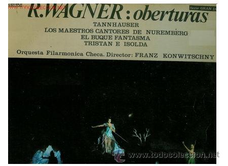 Discos de vinilo: WAgner oberturas lp franz konwitschny  discophon 4001 spa 1966