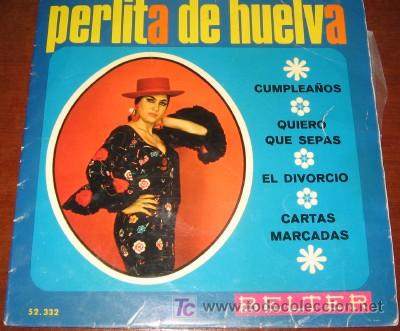 Discos de vinilo: SINGLE DE PERLITA DE HUELVA - Foto 1