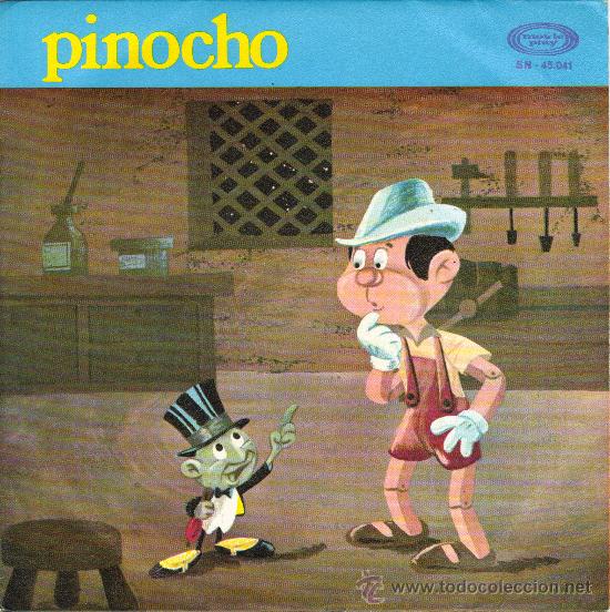 Discos de vinilo: PINOCHO / DISCO CUENTO***MOVIEPLAY 1970