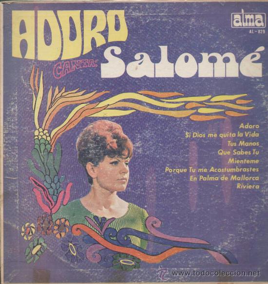 Discos de vinilo: SALOME   - ADORO -  REF. AL-829 - Foto 1