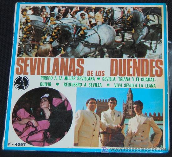 Vinyl-Schallplatten: SINGLE SEVILLANAS DE LOS DUENDES. PIROPO A LA MUJER SEVILLANA