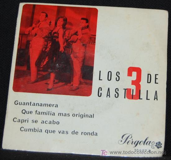 Discos de vinilo: SINGLE LOS TRES DE CASTILLA. GUANTANAMERA - Foto 1