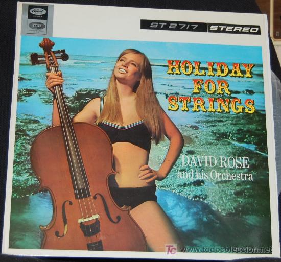 Discos de vinilo: LP HOLIDAY FOR STRINGS. DAVID ROSE AND HIS ORCHESTRA - Foto 1