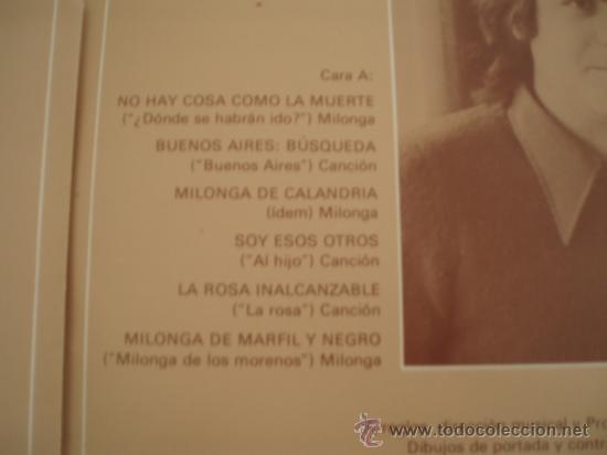 Discos de vinilo: LP. JAIRO canta a BORGES. A&ntilde;o 1977 - Foto 2