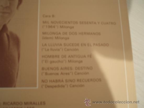 Discos de vinilo: LP. JAIRO canta a BORGES. A&ntilde;o 1977 - Foto 3