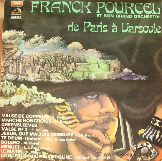 Discos de vinilo: FRANCK POURCEL-DE PARIS A VARSOVIE LP VINILO 1971 - Foto 1