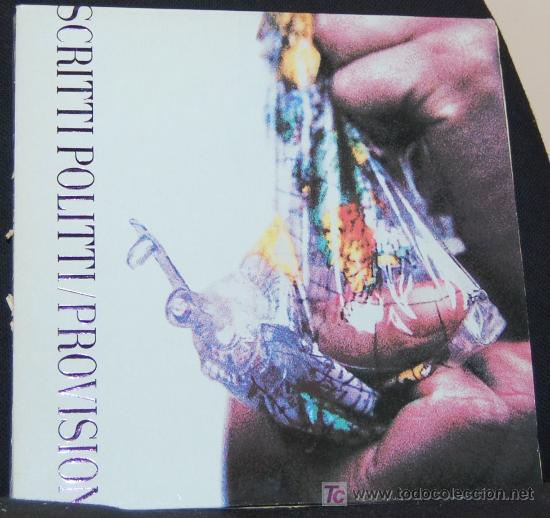 Discos de vinilo: LP SCRITTI POLITTI. PROVISION - Foto 1