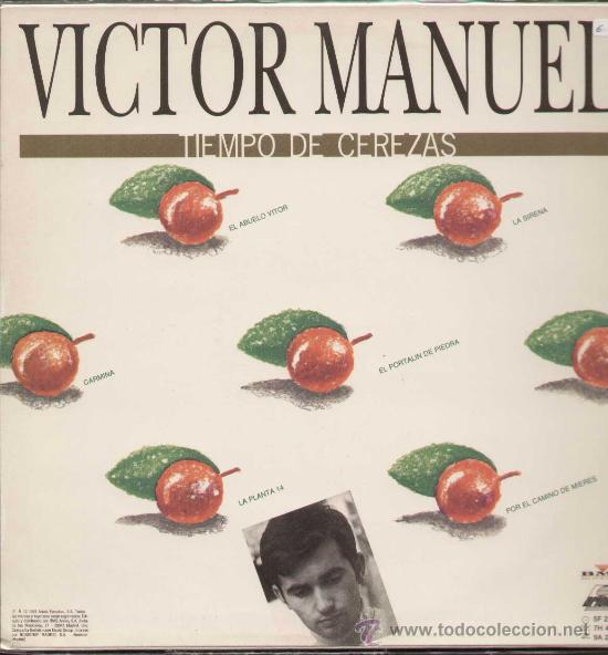 Discos de vinilo: VICTOR MANUEL -  TIEMPO DE CEREZAS -   REF. 5F 210200 - Foto 1