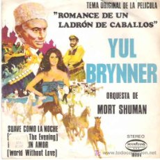 Discos de vinilo: ROMANCE DE UN LADRON DE CABALLOS - YUL BRYNNER *** MUSICOR RECORDS 1972. Lote 19438860