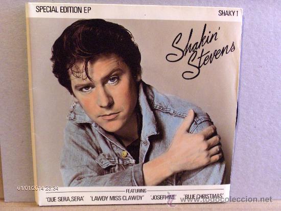 Discos de vinilo: SHAKIN STEVENS ----- BLUE CHRISTMAS EP - Foto 1