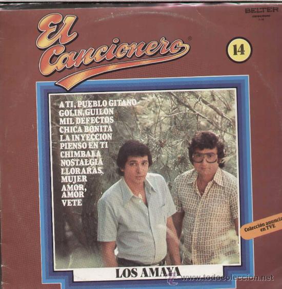 Discos de vinilo: LOS AMAYA - EL CANCIONERO N&ordm; 14 - REF -2-14 - Foto 1