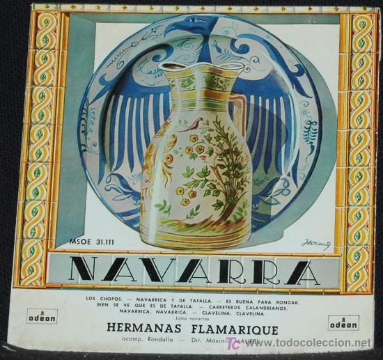 Discos de vinilo: SINGLE HERMANAS FLAMARIQUE. NAVARRA - Foto 1
