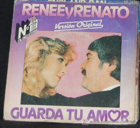 Discos de vinilo: SINGLE RENEE Y RENATO. GUARDA TU AMOR - Foto 1