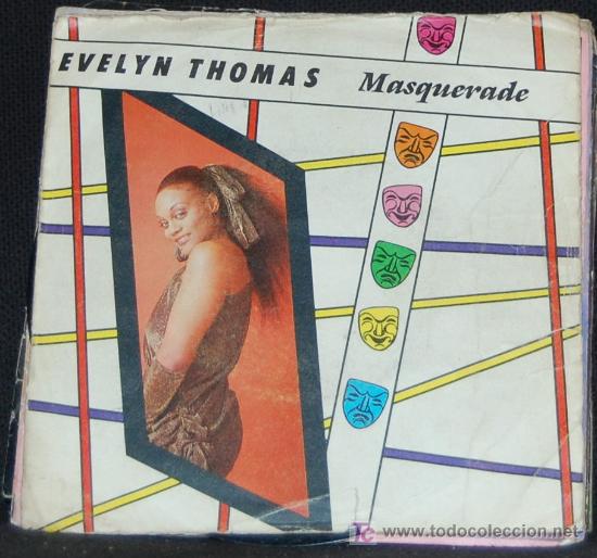 Discos de vinilo: SINGLE EVELYN THOMAS. MASQUERADE - Foto 1