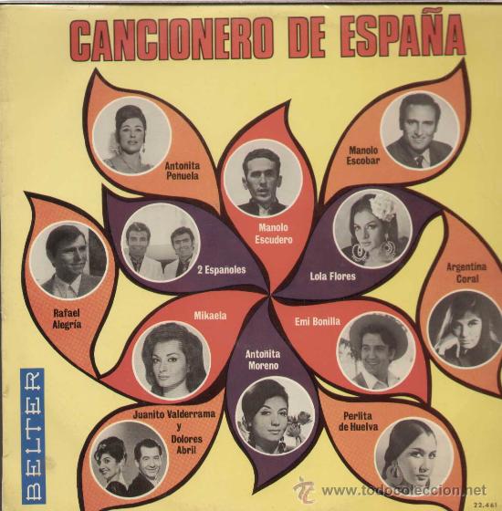 Vinyl records: CANCIONERO DE ESPA&Ntilde;A  -  REF. 22.461