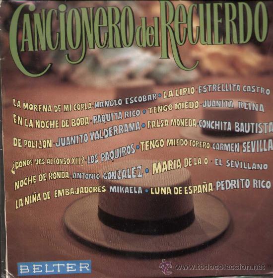 Discos de vinilo: CANCIONERO DEL RECUERDO  -  REF. 22.414 - Foto 1