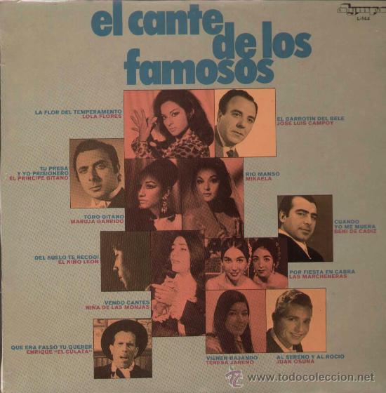 Dischi in vinile: EL CANTE DE LOS FAMOSOS -  REF. L-144