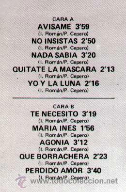 Discos de vinilo: CARMETA  - AVISAME - REF. 172885/8 - Foto 2