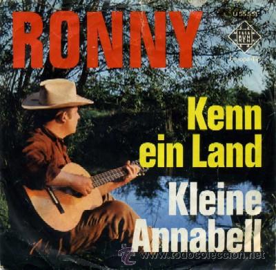 Disques de vinyle: SINGLE. RONNY KENN EIN LAND, KLEINE ANNABELL SG-41