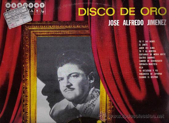 Discos de vinilo: lp JOSE ALFREDO JIMENEZ - DISCO DE ORO - EDITADO EN MEXICO - Foto 1