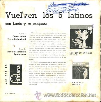 Discos de vinilo: LOS CINCO LATINOS - Foto 2