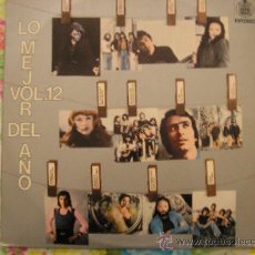 Discos de vinilo: LP 1975 LO MEJOR DEL AÑO HISPAVOX VOLUMEN 12 MARI TRINI-TONY LANDA-MODULOS-JOSE L PERALES-RAPHAEL